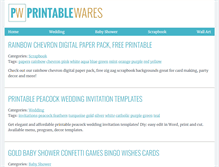 Tablet Screenshot of printablewares.com